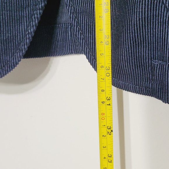 Matinique | Mens Blue Corduroy Blazer Jacket Navy Blue Pockets Preppy Staple 42 - Picture 7 of 11